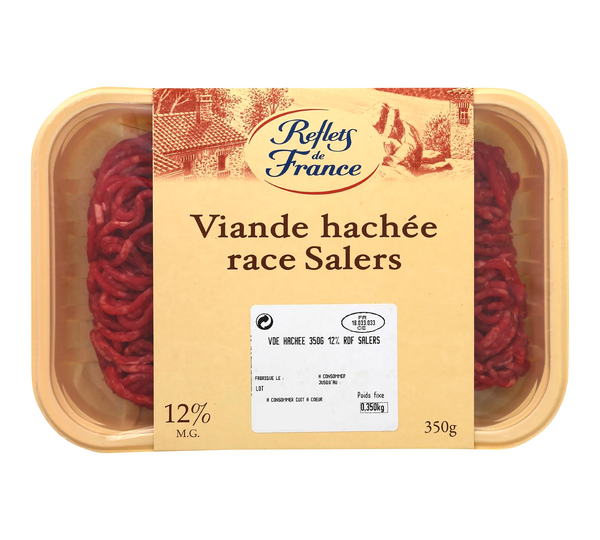 Viande hachée pur bœuf race Salers 12% M.G. REFLETS DE FRANCE