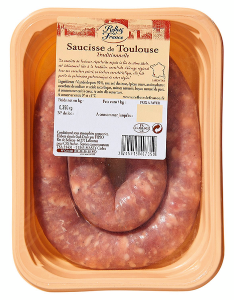 Saucisse de Toulouse Traditionnelle REFLETS DE FRANCE