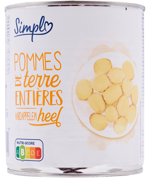 Pommes de terre entières